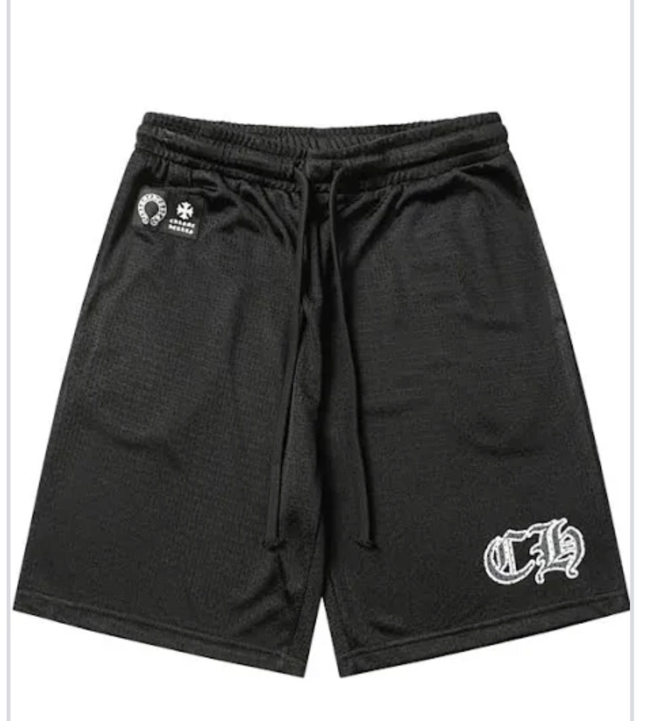 Chrome heart shorts