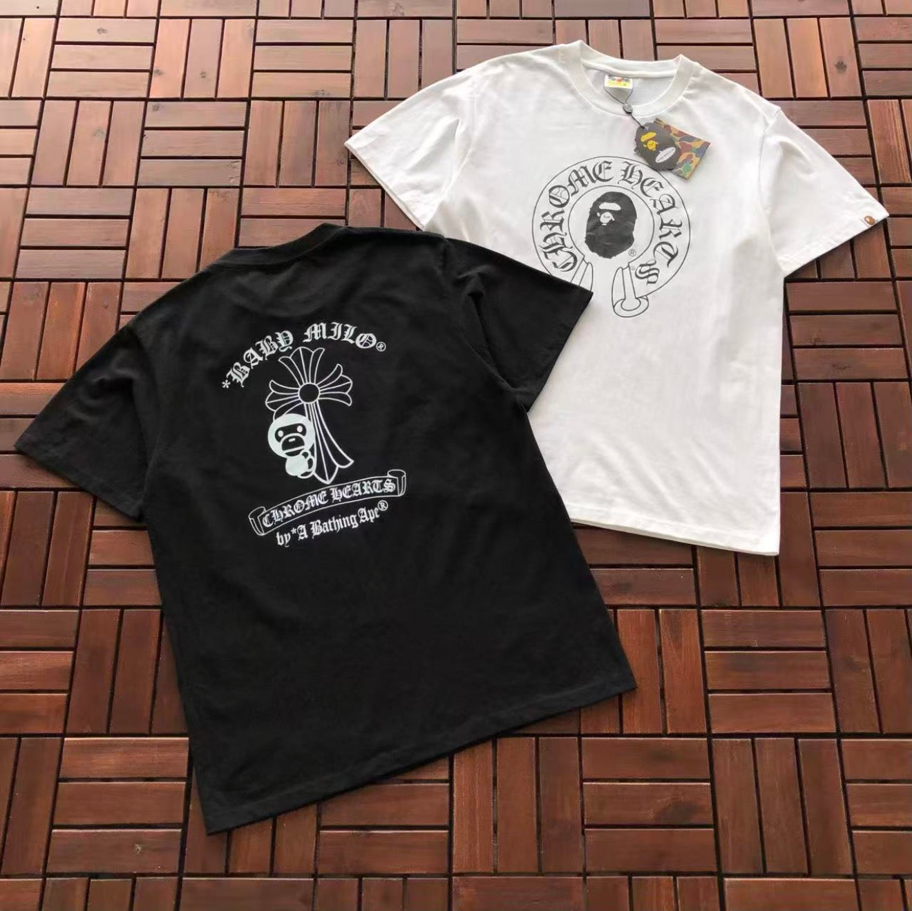 Bape X chrome tee