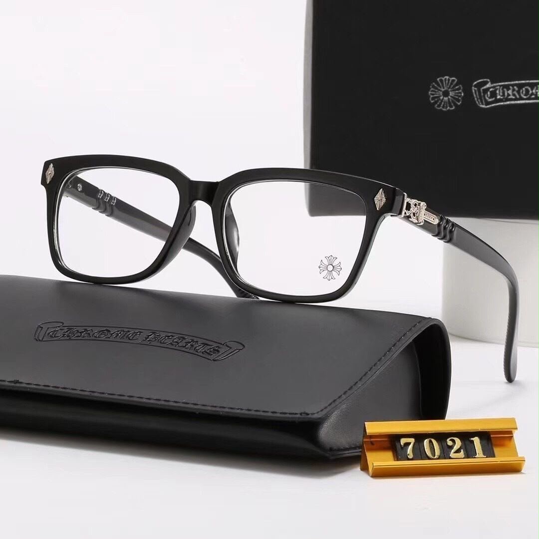 Chrome glasses black x silver