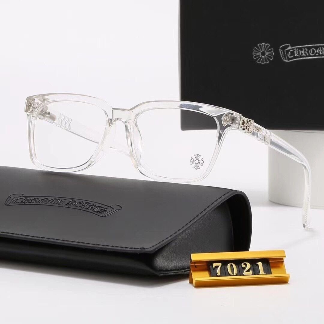 Chrome glasses white x silver